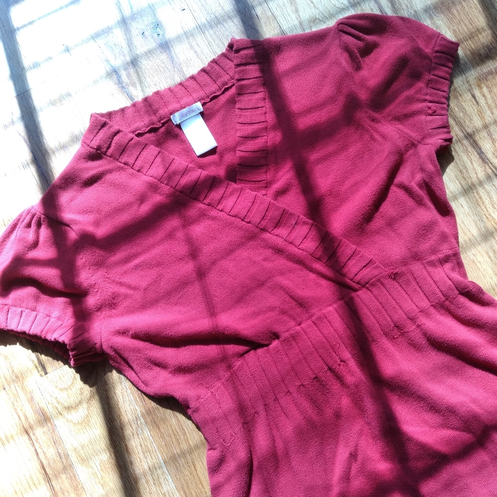 #700 Girls XL xhilaration Knit Dress Red Tie - Picture 14 of 16